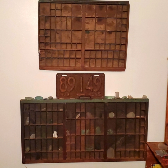 "4"💥SOLD OUT💥Antique Wooden Printers Trays - Picture 3 of 16
